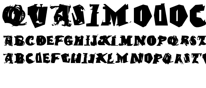 QuasimodoCaps font