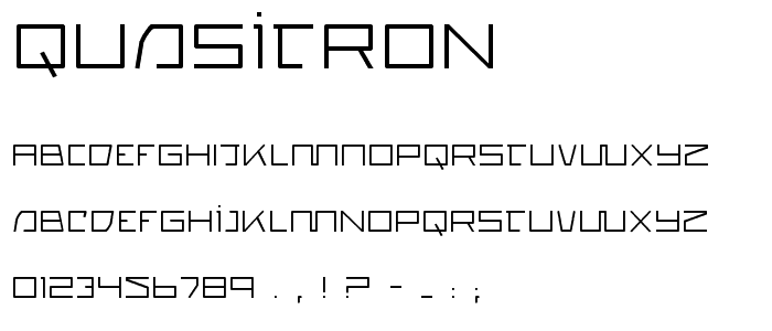 Quasitron font