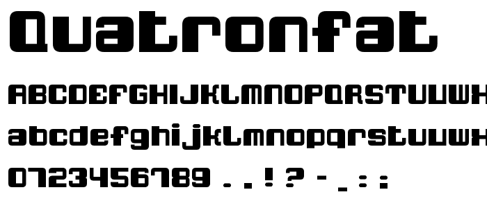 QuatronFat font