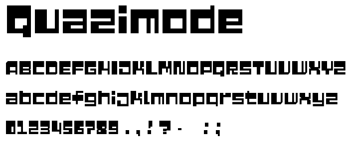QuaziMode font