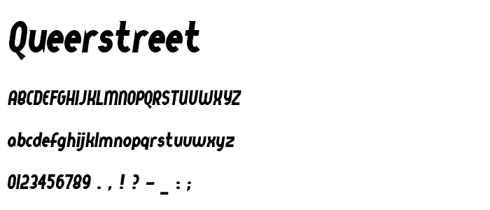 QueerStreet font