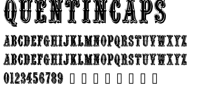 QuentinCaps font