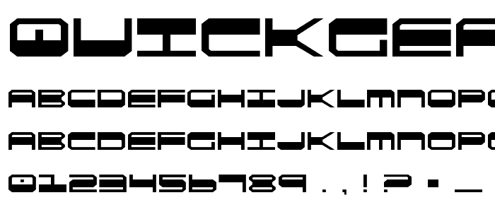 QuickGear font