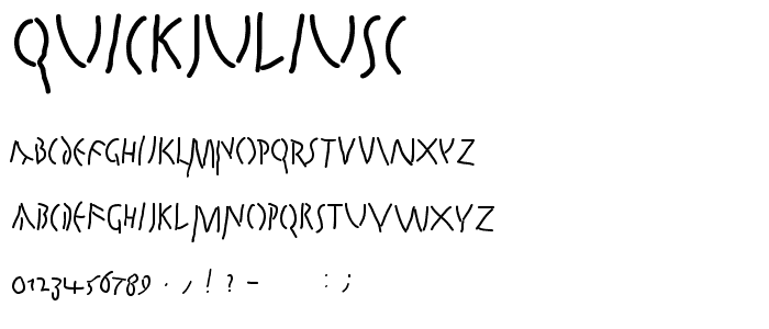 QuickJuliusC font