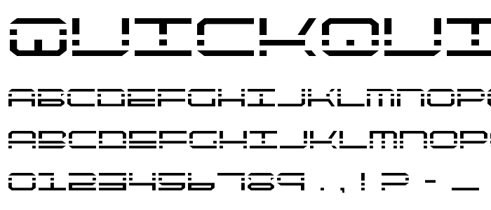 QuickQuick font