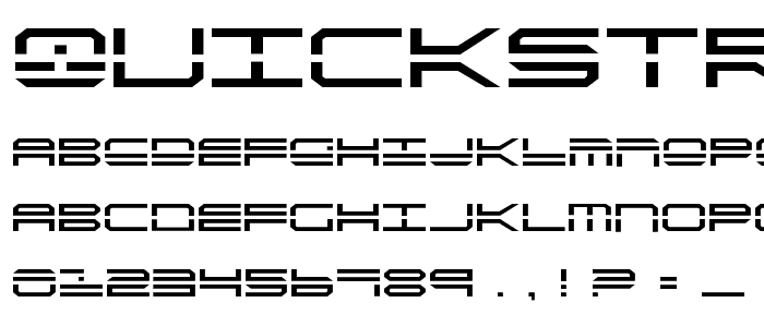 QuickStrike font