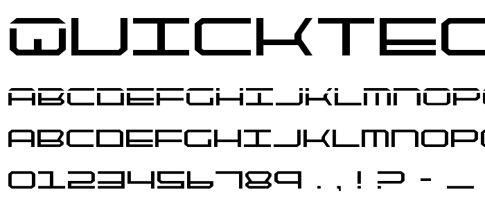QuickTech font