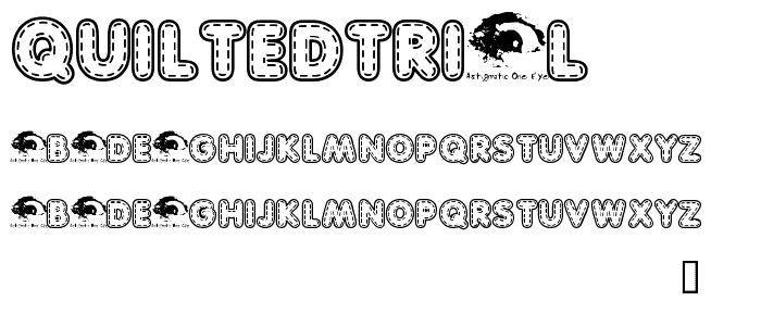 QuiltedTrial font