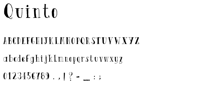 Quinto font