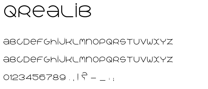 qrealib font