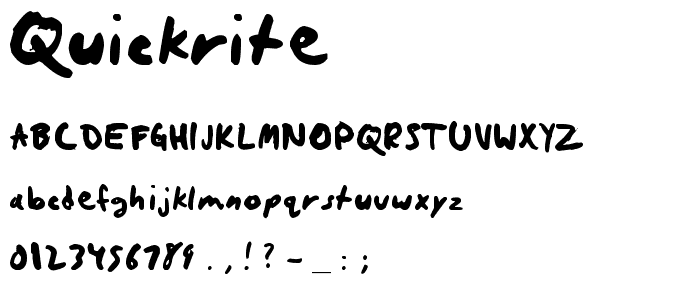 quickrite font