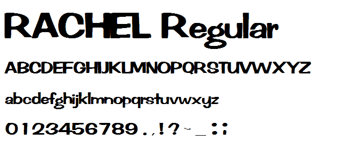 RACHEL Regular font