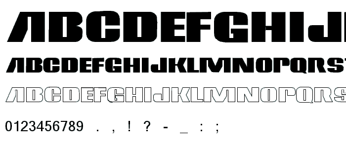 RCA font