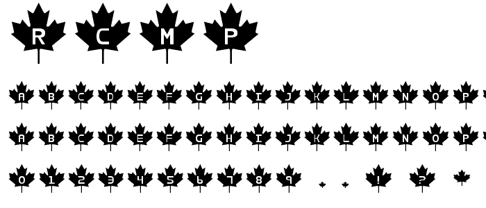 RCMP font