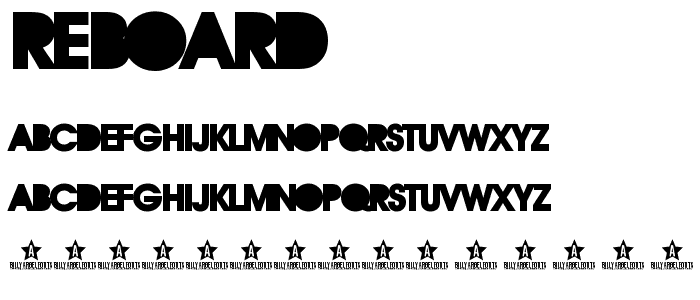 REBOARD font