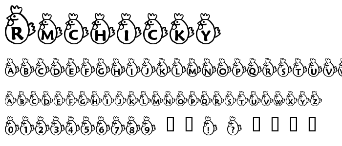 RMChicky font