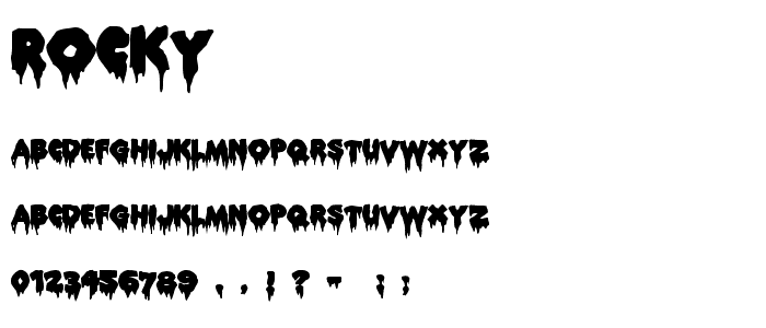 ROCKY font