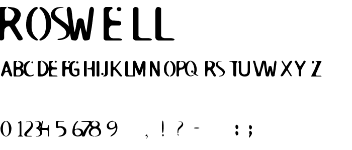 ROSWELL font