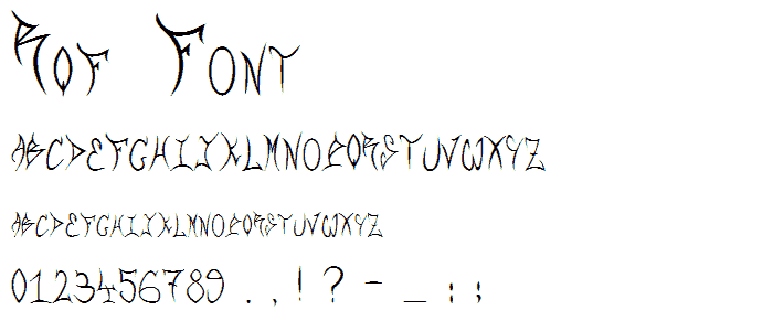 RQF font