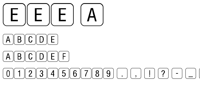 RRKeyLetters Normal font