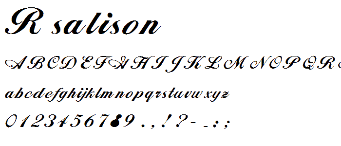 RSAlison font