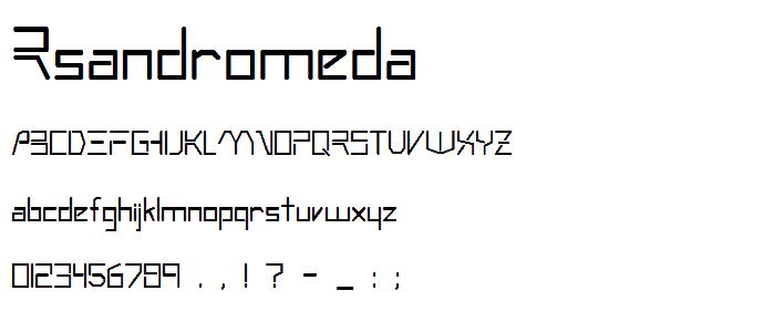 RSAndromeda font