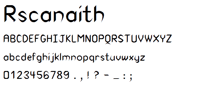 RSCanaith font