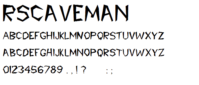 RSCaveman font