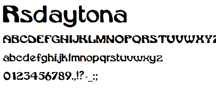 RSDaytona font