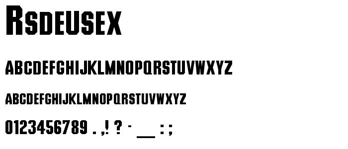 RSDeusex font