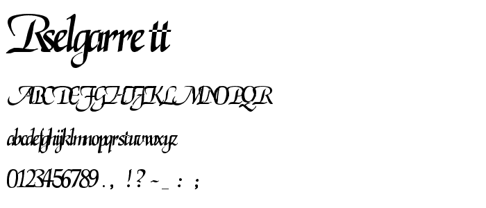 RSElGarrett font