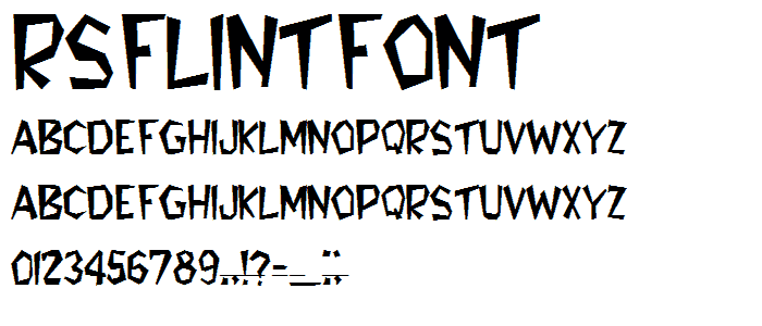 RSFlintFont font