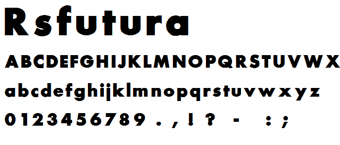 RSFutura font