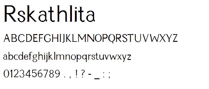 RSKathlita font