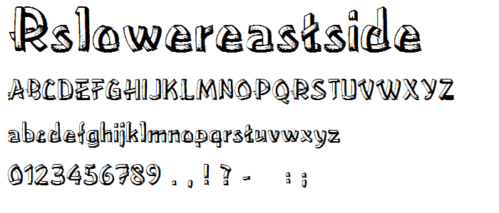 RSLowerEastSide font