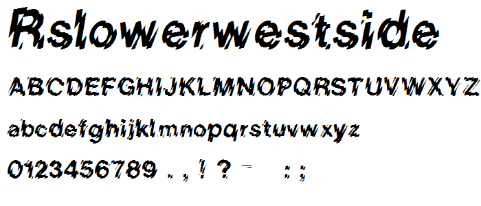 RSLowerWestSide font