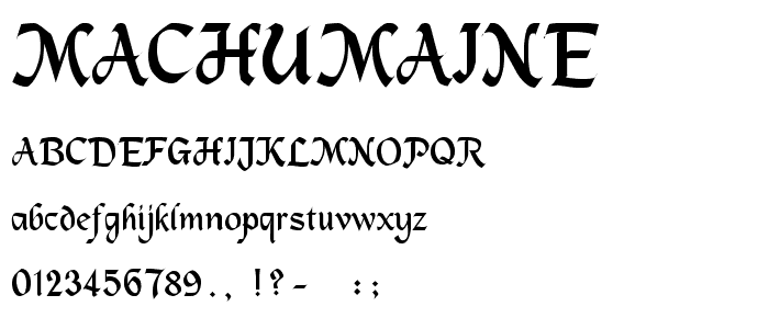 RSMacHumaine font