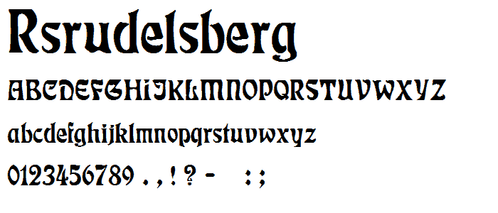 RSRudelsberg font