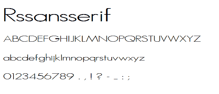 RSSansSerif font