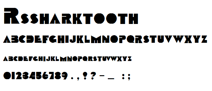 RSSharktooth font