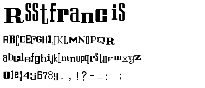 RSStFrancis font