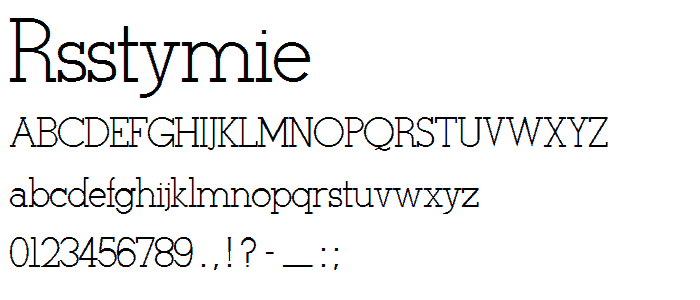 RSStymie font