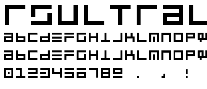RSUltraLine font