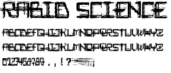 Rabid_Science font