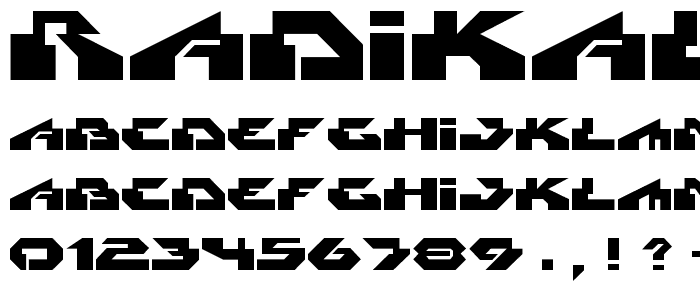 Radikal font