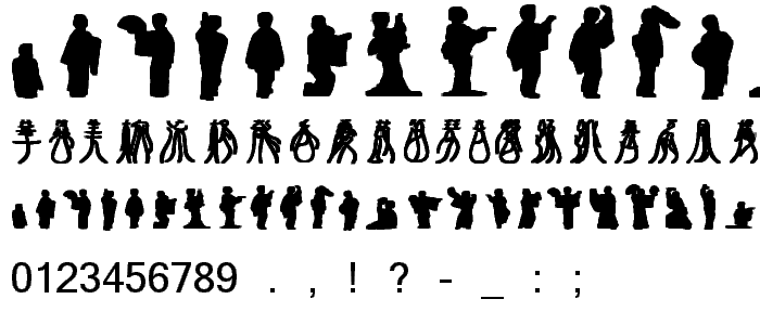 Raffine Symbol font