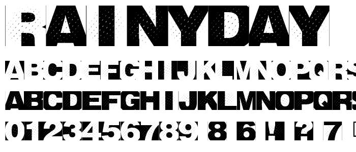 RainyDay font