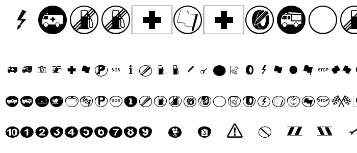 RallySymbols font