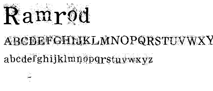 RamRod font