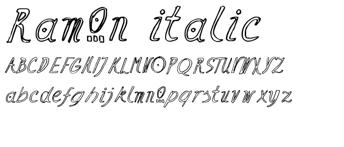 Ramon Italic font